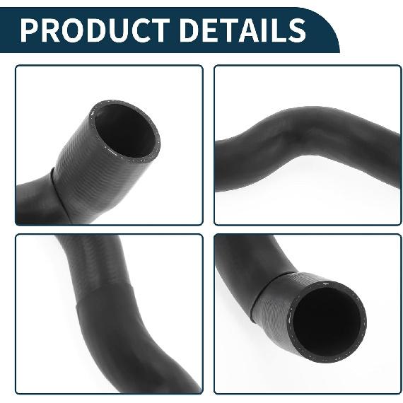 Radiator Coolant Hose for Mercedes-Benz E320 3.2L 1998-2003 Good Sealing No.A2105013282 Lower Heater Hose Black 1 Pc