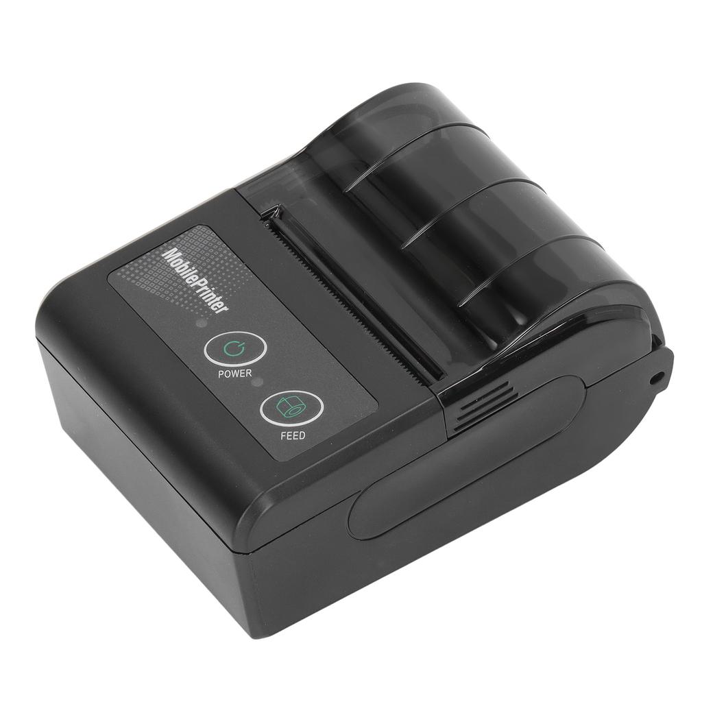 Bluetooth Receipt Printer Smartphone Control 200dpi Thermal Label Printer Receipts Printer with 1 Roll Printer Paper
