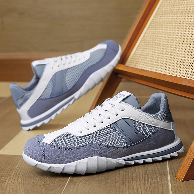 Shoes summer new flat-bottomed mesh breathable round head little white casual shoes lace-up sports shoes