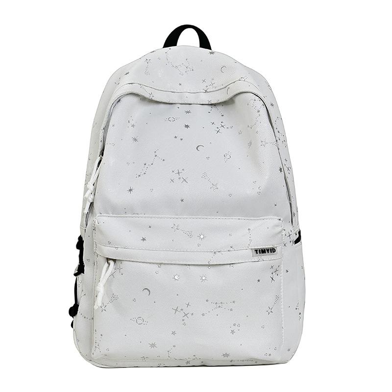 Schoolbag Korean Ins Wind Star Backpack Women, Large Capacity Junior High School Girls High School Student School Bag Leisure Travel Backpack