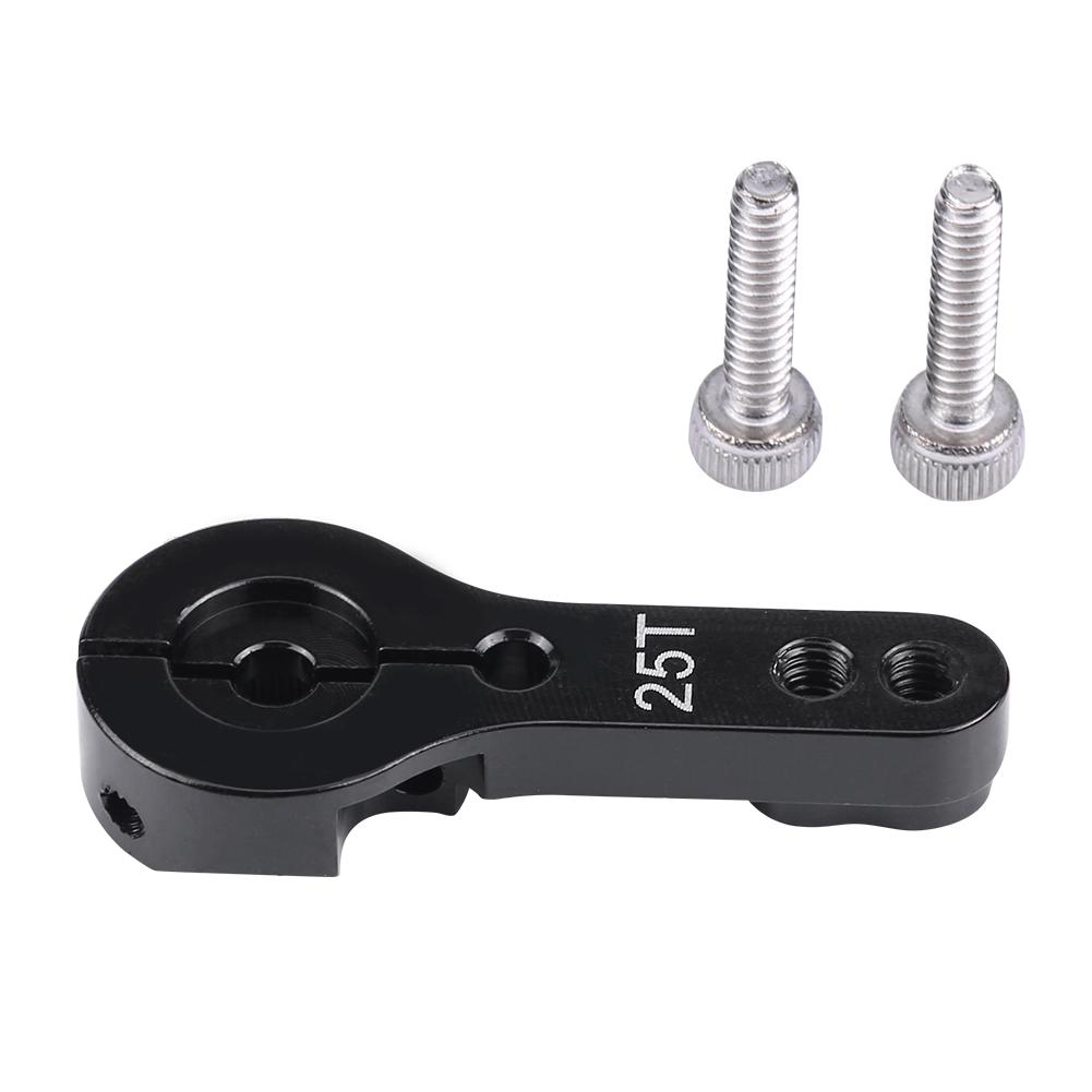 25mm 25T Teeth Half Servo Horn Arm RC Accessory For Futaba  Ace  TowerPro MG Black