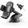Car Phone Holder, Adjustable Car Phone Mount Cradle 360° Rotation - 2023 Upgraded Strong Sticky Gel Pad for Car Dashboard,H