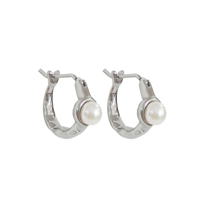 Arc Pearl Earrings for Women - High-End Niche Design, 2025 Winter Style