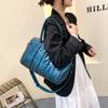 Téli meleg női válltáska Nylon steppelt nagy kapacitású női Crossbody táskák női kézitáskáknak