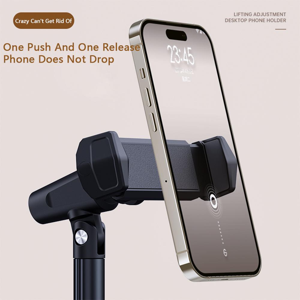 Adjustable Retractable Phone Stand For iPhone Xiaomi Huawei Redmi Live Broadcast Cell Phone Support Desk Stand Phone Accessories