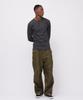AVIREX DAILY RIB HENLY NECK TEE 6153482 men's S charcoal