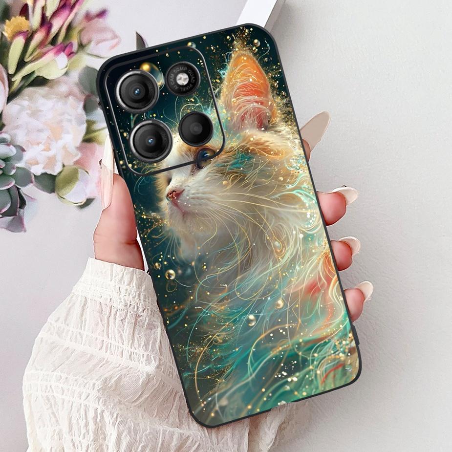 For Motorola Moto G15 Case Stylish Painted Cover Shockproof Soft TPU Phone Case For Motorola G15 G 15 MotoG15 Fundas 6.72'' Capa