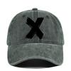 Washed x silk screen baseball cap yellowstone retro peaked cap men's and women's washed distressed sun hat cotton none