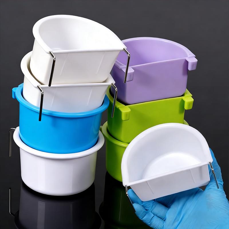 1-2pcs Bird Feeding Bowl Parrot Feeder Dish Easy to Install Bird Cage Feeder for Small Animals Pigeon Budgie Parakeets Lovebirds