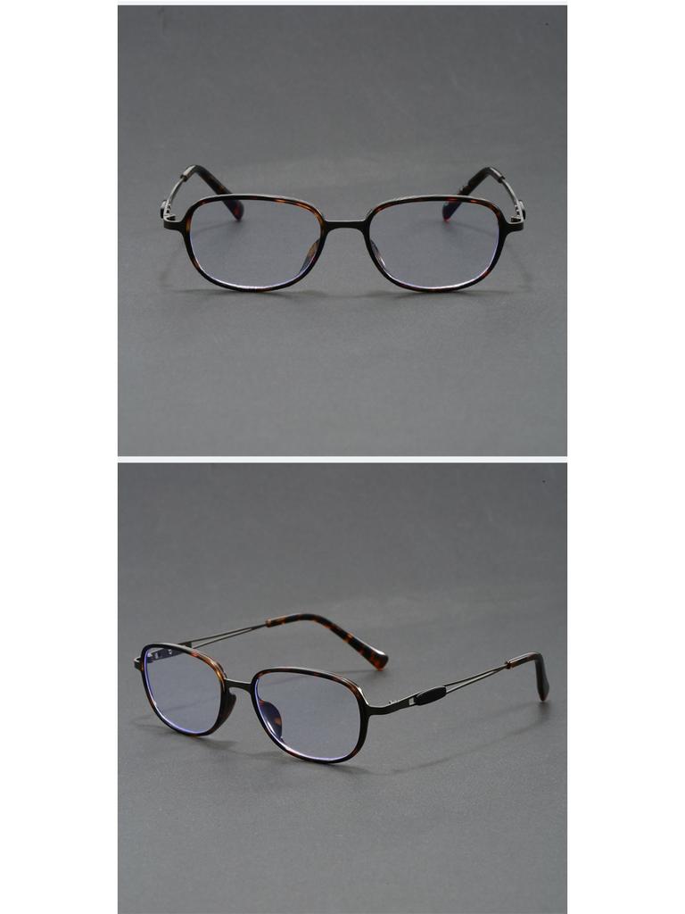 Japanese Handmade Pure Titanium Glasses Frame Small Round Men'S Retro Design Ultralight Glasses Flat Light Glasses