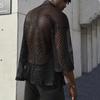 Herren Sexy Mesh Hollow Out Cardigan Schal T-Shirt | Europäische & Amerikanische Mode Performance Top