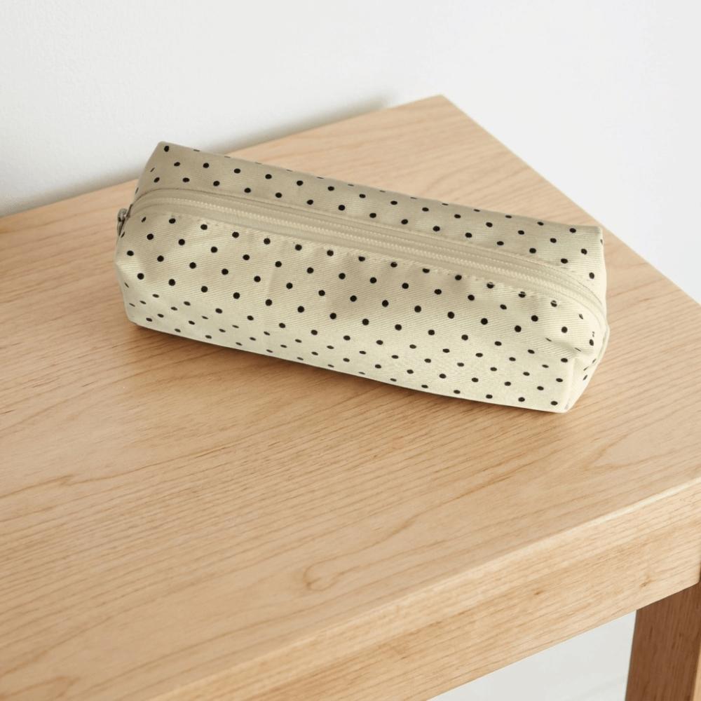 Desktop Storage Pen Bag Y2k Stationery Storage Bag Cosmetic Bag Polka Dot Pencil Case Kids
