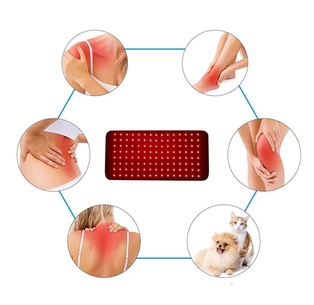 120 LED Beads Red Light Therapy Waist Belt - Multi-Area Heating Beauty Device
