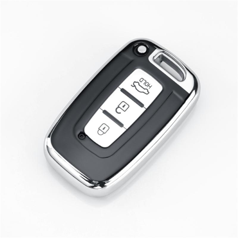 4Colors TPU 3Button Keyless Entry Smart Key Case Cover For Hyundai I35 Sonata Elantra For Kia Ray K2 K5 New Sportage