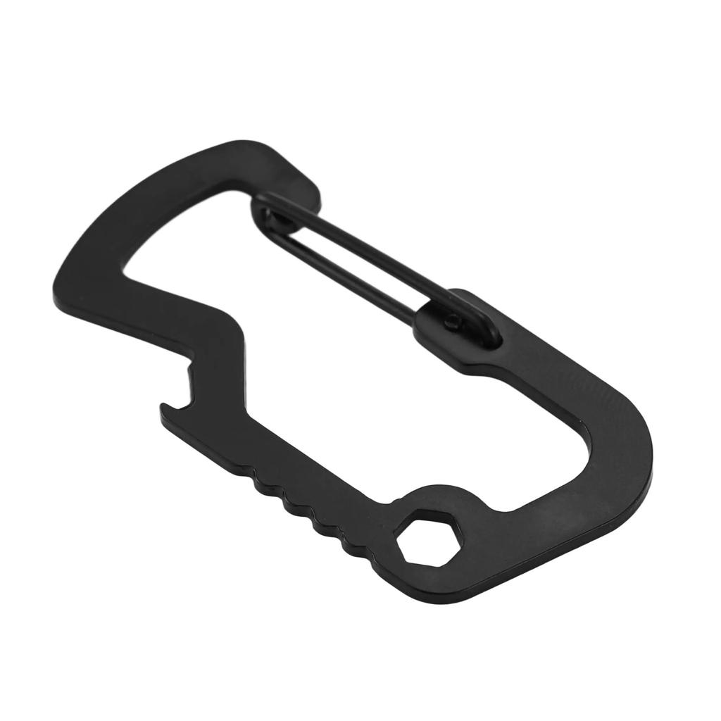 Retractable Pull Badges Holder Steel Wire Rope Buckle Key Holder Reel Carabiner Keychain Outdoor Keychain Tool