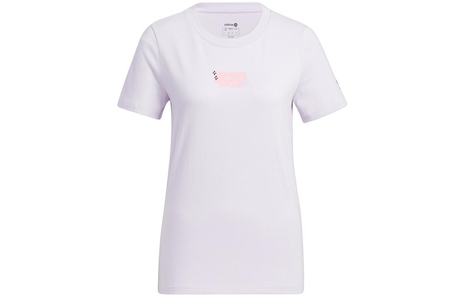 Adidas Neo T Shirt Women s Light Purple HS6837 S