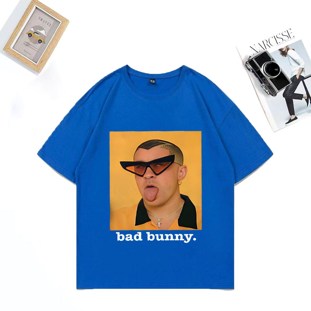 Bad Bunny Street Hip Hop 2025 T-shirt Men Women ' S Funny Vintage T-shirts Cotton Fashion Summer Tops Cool Unisexc Tee Shirt