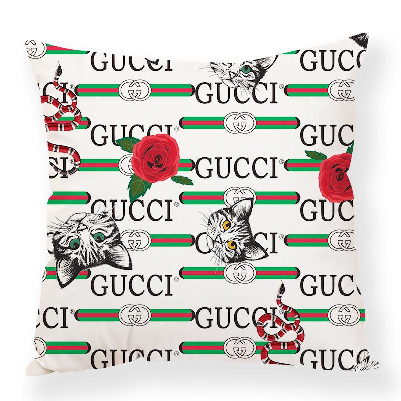 Retro Animal Chain Mixed Elements Digital Printing Pillow Case Car Waist Pillow