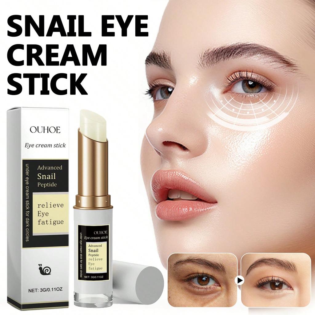 Snail Eye Cream Bar Moisturizing Dark Circles Bags Brightening Relieving Fatigue