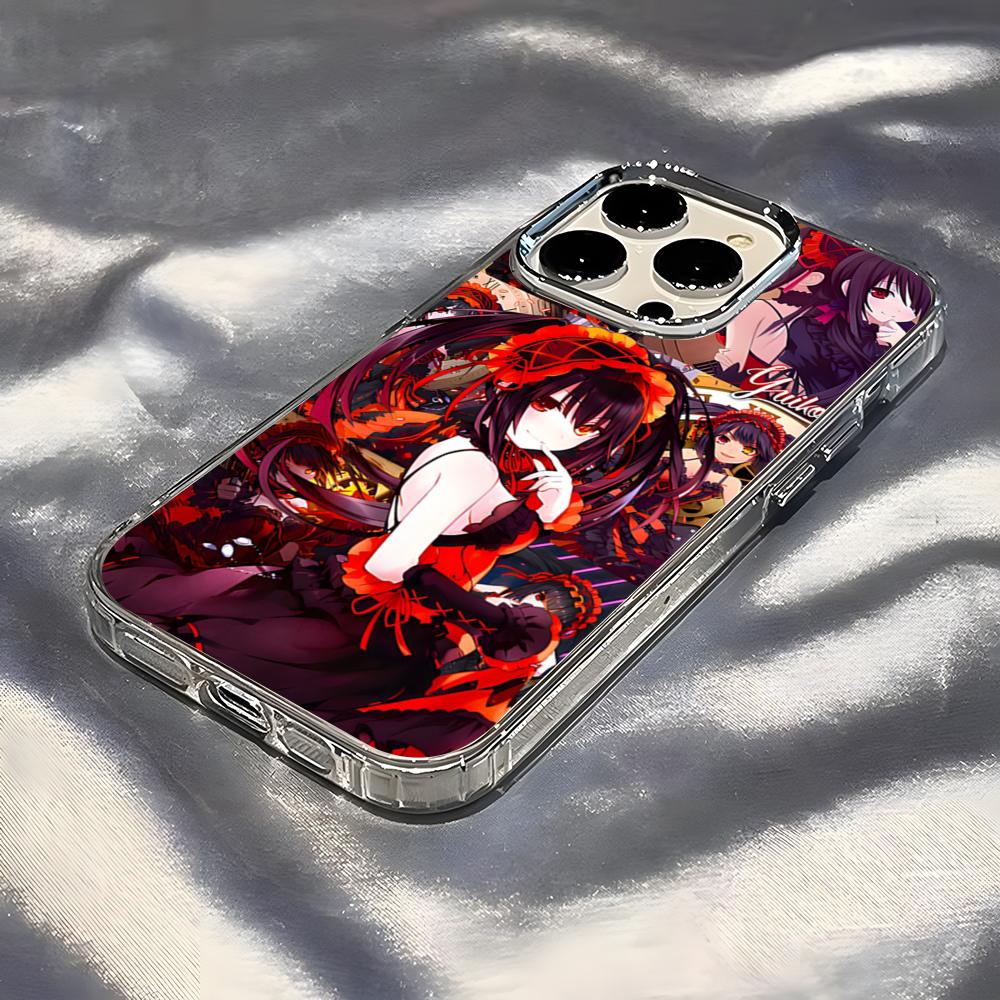 Anime Date A Live Tokisaki Kurumi Cute Phone Case For IPhone 17 Pro Max 16 15 14 Pro Max IPhone 13 Pro Max 11 Plus Transparent C