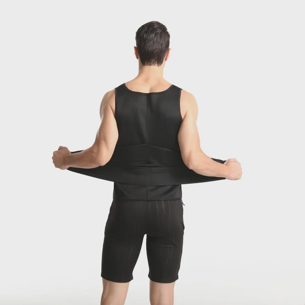 Schlankheitsweste für Herren: Zweireihiger Body Shaper & Sportkorsett zum Verstecken des Bierbauchs