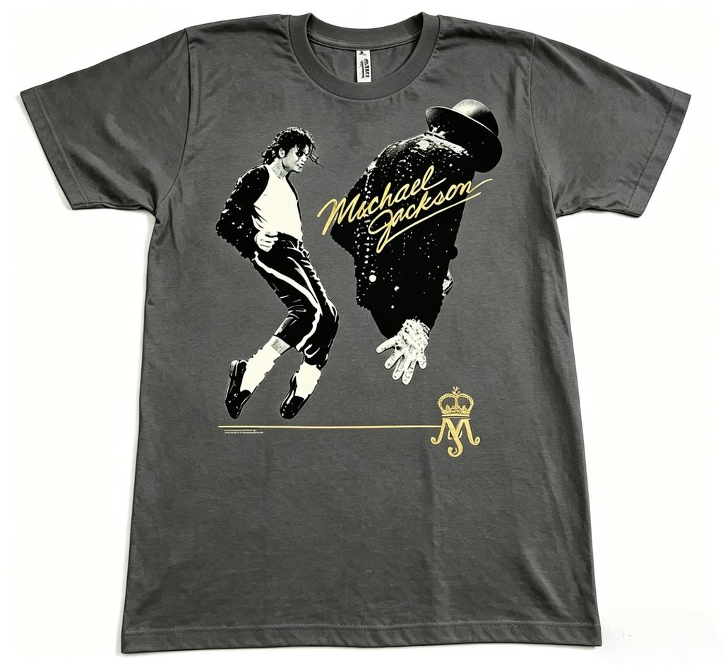 Michael Jackson Unisex TShirt Vintage Pop Star Print Cotton Casual Short Sleeve Retro Music Graphic Streetwear Tee Unisex Women