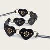 Retro Wide Heart Link Belt Fashion Accessory Waist Cincher Band For Jeans Dresses In Multiple Color