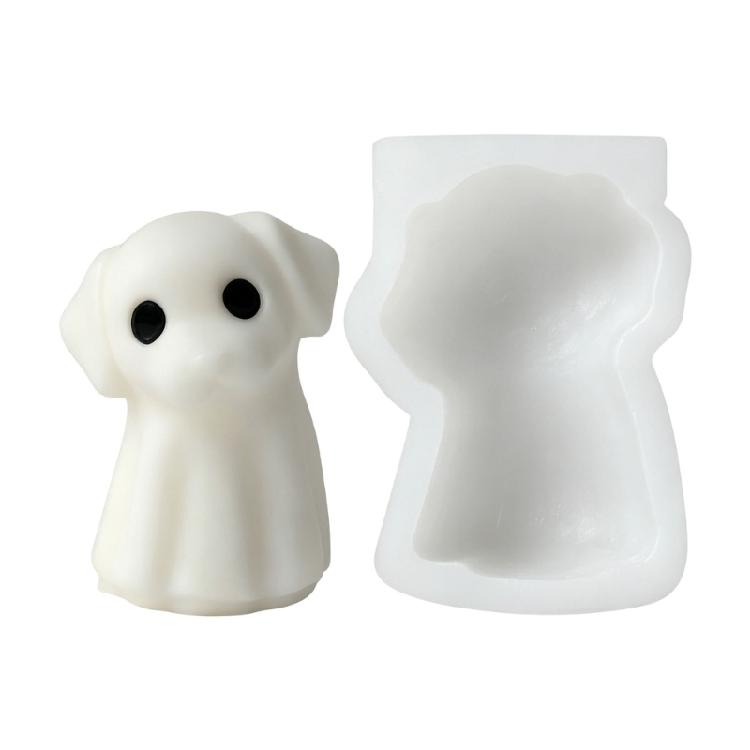 Easy Releases Silicone Mould for Halloweens Candle Pumpkin Specters Designs Crafting Supplies