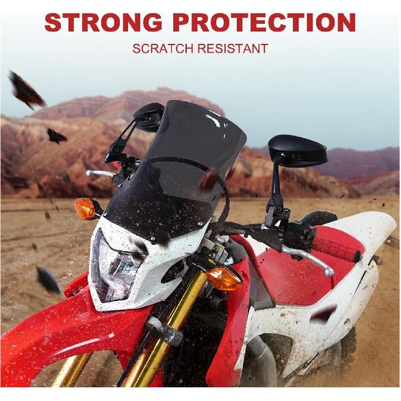 Motorbike Windscreen for Yamaha TT-R250 1999-2006 TT-R600 TW200 Wind Screen Windshield Deflector Protector Motorcycle Front Windscreen Universal