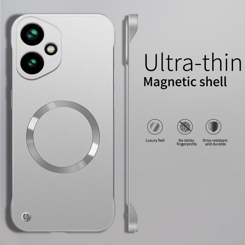 Ultra Thin Metallic Paint Magnetic For Magsafe Case For Honor 500 400 300 Ultra Magic 8 7 6 Pro Frameless Cooling Hard PC Cover Honor 500