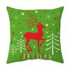 Christmas Pillow Case Decorative Cushion Pillow Cross-border Sofa Print Elk Cushion Holiday Gift Can Be Customized