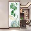 Privacy Window Film Plant Style Decorative Static Cling Window Film Stained Glass Window Sticker for Home Decor 40