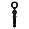 New Five-Inch Chain Black Silicone Back Court Anal Plug Back Court Pull Beads Sex Toys Anal Plug Adult Products
