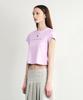SEALOT Signature Low-Cut Cropped Half-Sleeve Top (Lavender)