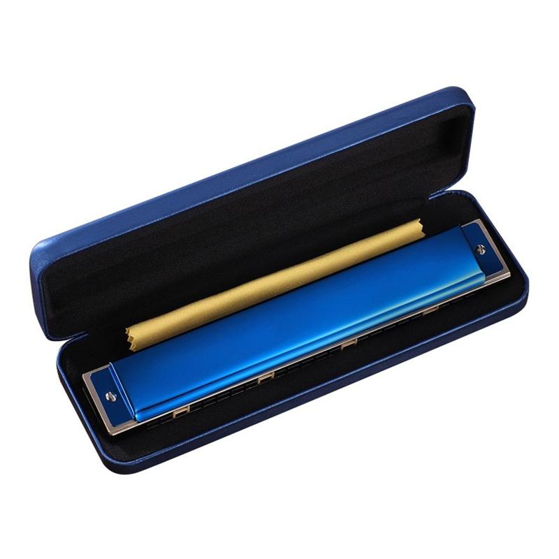 Harmonica Professional C for Key 24 Holes Polyphony Organ Diatonic Mouth with fo