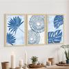 ArtX Paper Boho Leaf Paintings For Wall Decoration, Abstract Home Decor Wall Art, Hotel Wall Painting for Living Room, Multicolor
