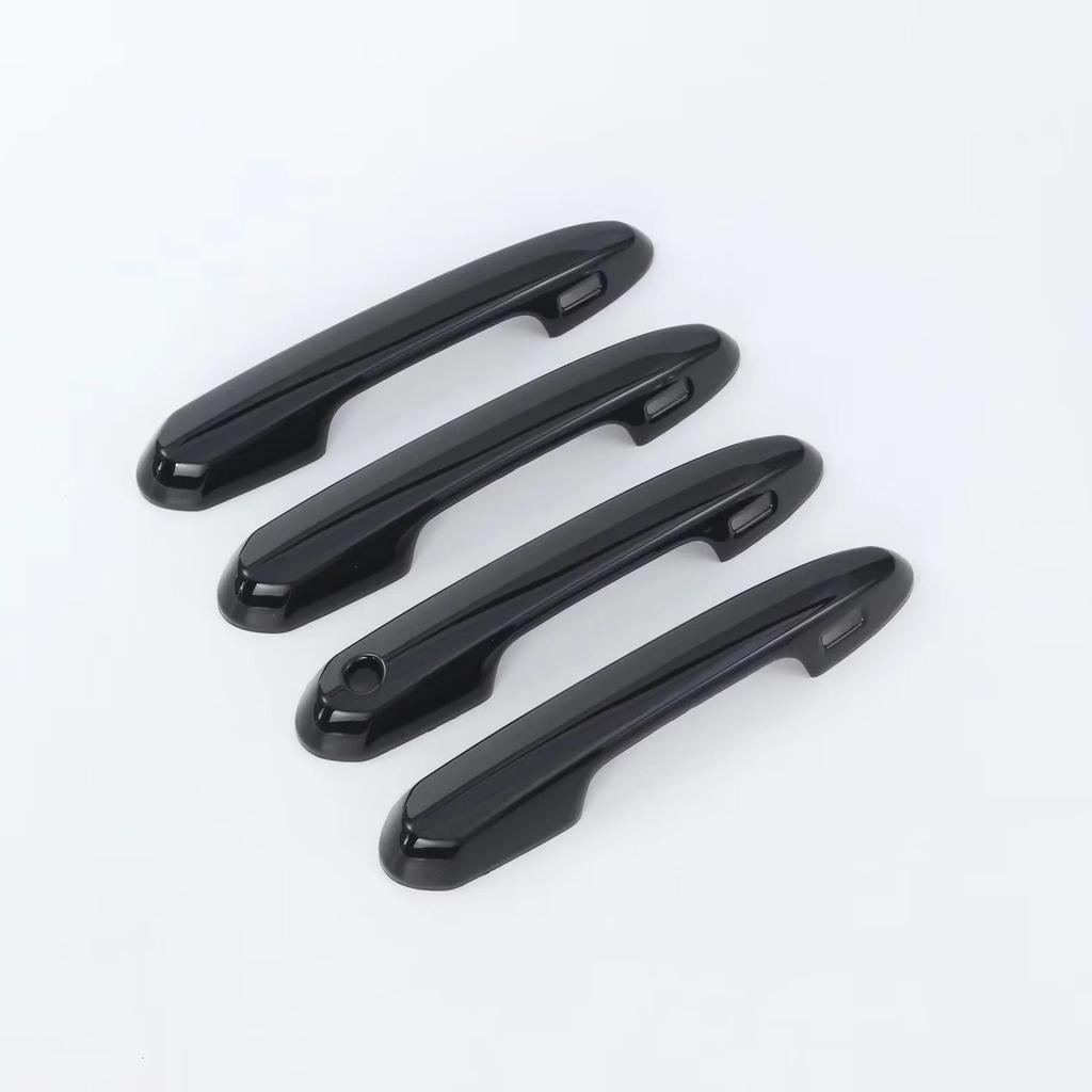 For Toyota Land Cruiser LC300 ABS Carbon Black Door Handle Cover Door Bowl Frame Trims Car Styling Accessories
