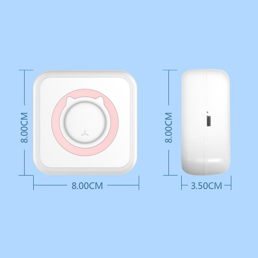 All-in-one Photo Printer Multifunction Portable Printer Wireless Instant Mini Printer Support BT
