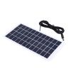 10W 12V Polycrystalline Solar Panel with 3m DC Cable for Outdoor Monitoring, Mobile Phone, Computer, and Lamp Charging
