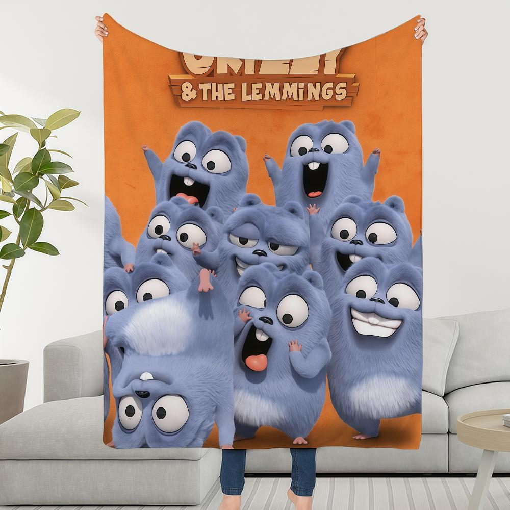 Und Die L-Lemminge Decke Überwurf Super Kuschelig Plüsch Wohnzimmer Sofa Couch Kindlich G-GrizzyS Geburtstagsgeschenke