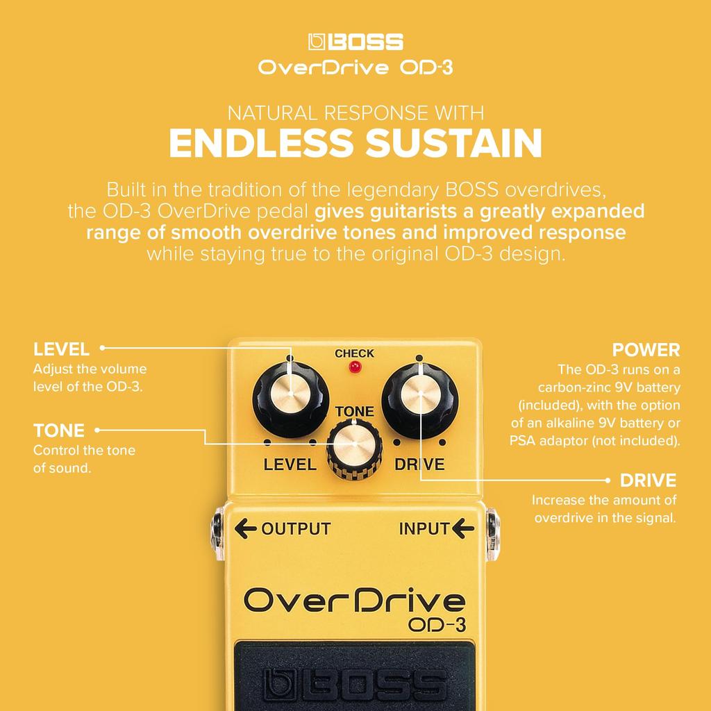 BOSS OverDrive Yellow OD-3