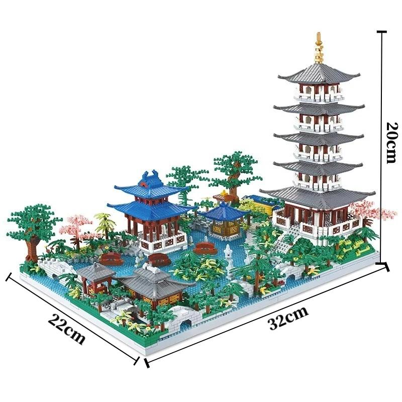 Superior-Grade 5186Pcs Chinese Construction Design Tiny Scale Construction Premium-Quality Hangzhou Premium-Quality West Superior-Grade