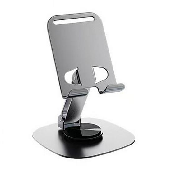 360° Rotating Full Metal Desktop Phone Stand - Telescopic, Folding, Logo Engraving, Ideal for Live Broadcast