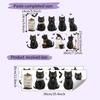 Cute Halloween Black Cat Bat Ghost Bedroom Home Decoration Wall Stickers