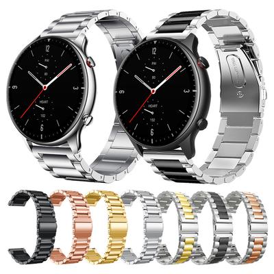 Pulseira Para Xiaomi Amazfit GTR 2 2e Pulseira de Metal GTS GTR2 Para Huami Amazfit Stratos 3 Smartwatch Pulseiras de Pulso Pulseira de Relógio