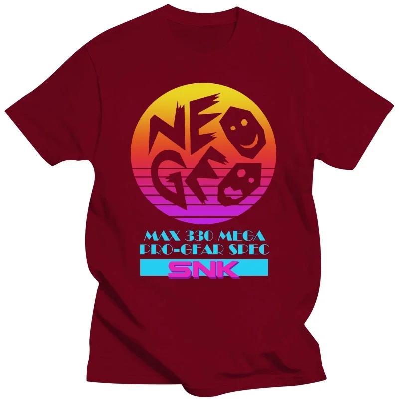 Neo Geo SNK Koszulki męskie Niesamowita koszulka Klasyczna koszulka z krótkim rękawem z okrągłym dekoltem Czysta bawełna Pomysł na prezent Topy