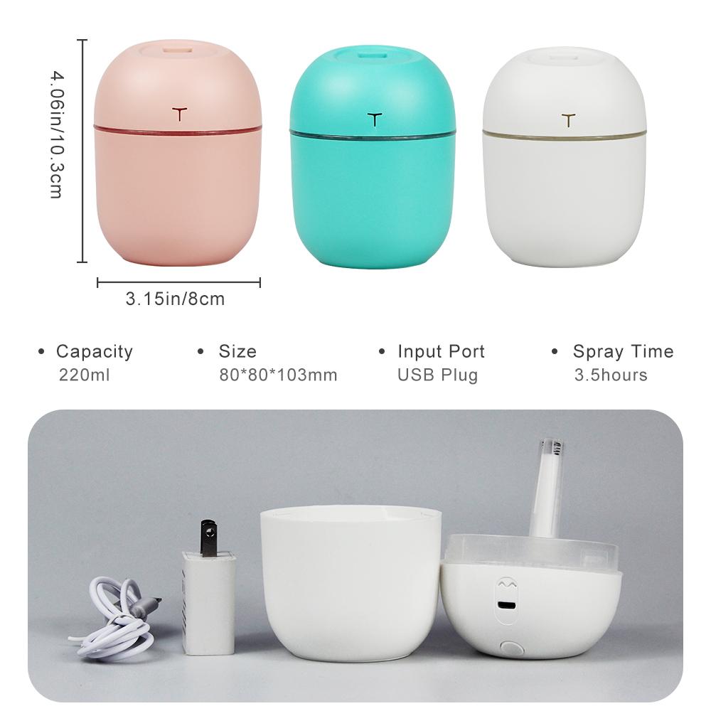 Mini Portable Air Humidifier USB Atomizer Aroma Diffuser Desktop Mute Hydrating Air Atomization Humidifier Car Humidifier