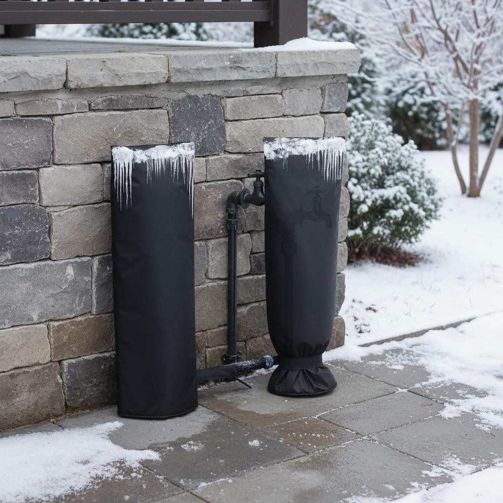 

1pc Winter Faucet Insulation Cover Waterproof Antifreeze Oxford Cloth Protection For Winter Outdoor Faucet Water Supply China Mainland