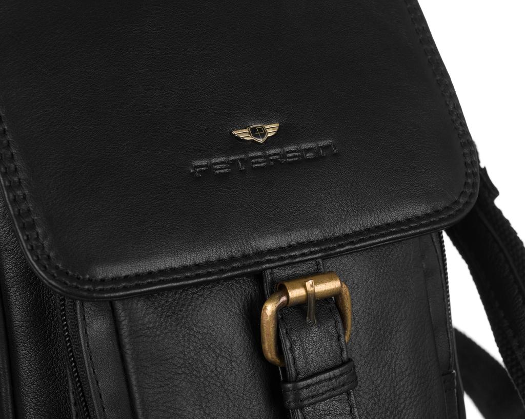 Men's leather shoulder bag - Peterson