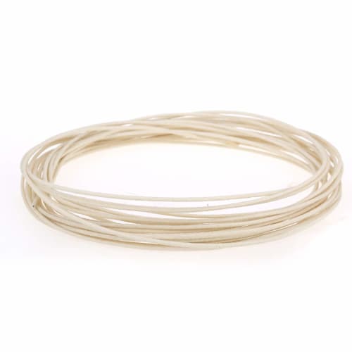 Musiclily Pro Guitar Internal Wiring Cable, 22 Gauge Vintage-Style Cloth Wire (Cloth Covered), White, 8m